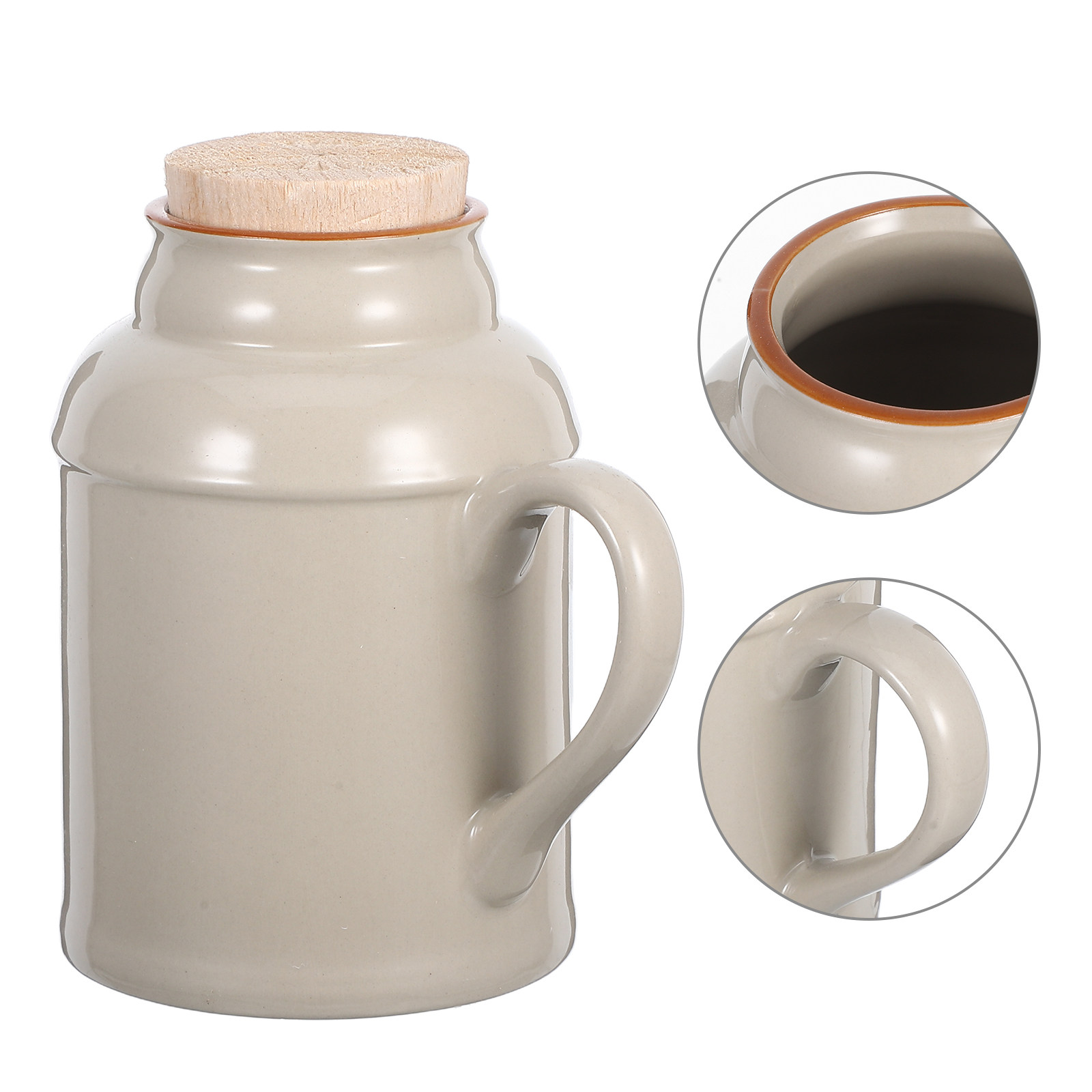 Coffee Tea Containers - Decoratieve vintage keramische waterkoker met deksel,
