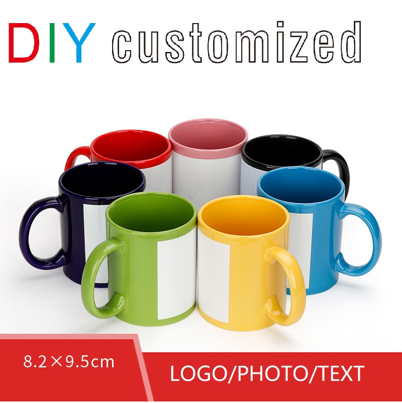 Coffee Tea Photos - Zwarte beker DIY LOGO keramische 350ML