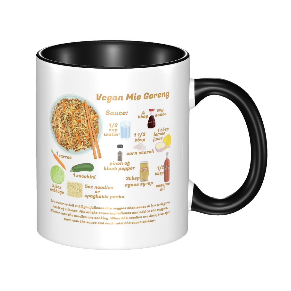 Coffee Tea Recipe - Mie Goreng Indomie Indonesisch Recept Veganistische