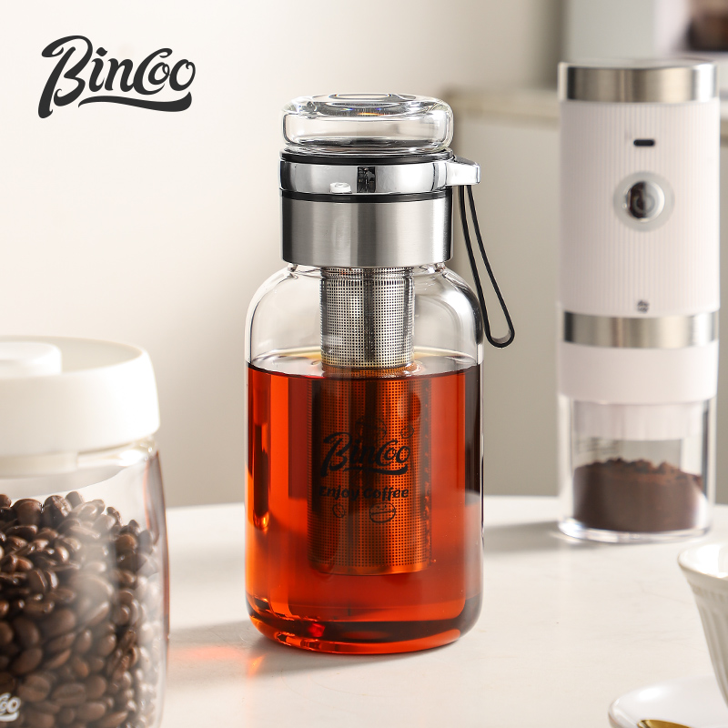 Coffee And Tea Glass - Bincoo Transparante Koffiekopje Roestvrij Staal Lange