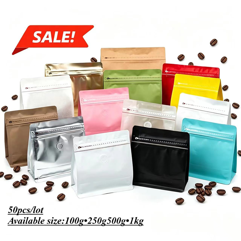 Coffee Tea Day - 50 Stuks Mat Zwart Mylar Aluminiumfolie