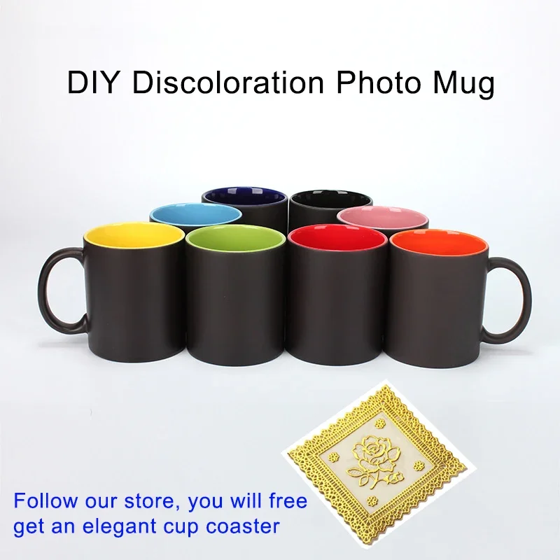 Coffee Tea Photos - Diy Foto Zwarte Mok Magische Kleur