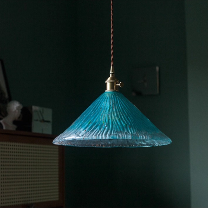 Switching Coffee To Tea - Amerikaanse stijl handgemaakte glazen hanglamp restaurant