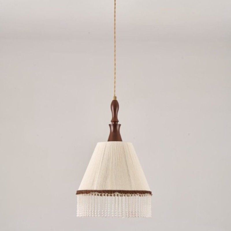 Switching Coffee To Tea - Amerikaanse retro hanglampen houten glazen kroonluchter