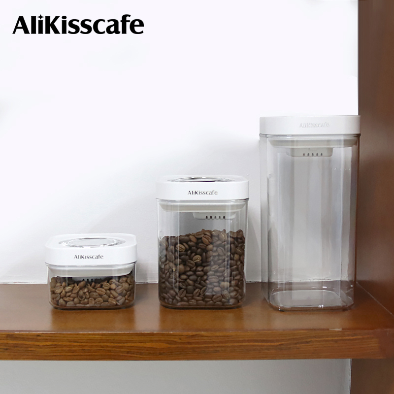 Coffee Tea Containers - AliKisscafe Koffiebonen Opslagcontainer Vacuüm Verzegelde Tankpot
