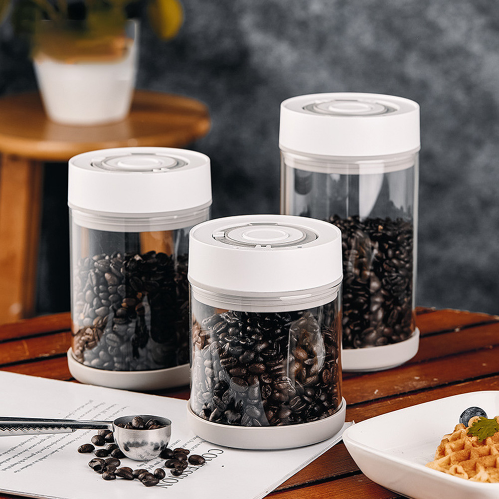 Coffee And Tea Glass - Keuken Vochtbestendig Glas Koffiebonen Pot Automatische