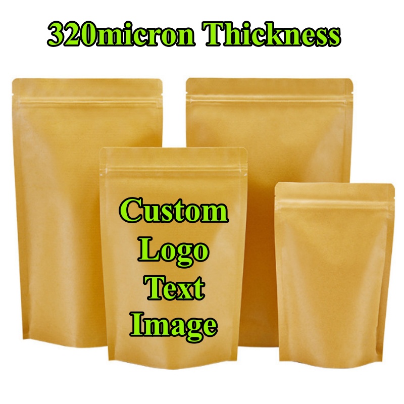 Coffee Tea Day - 100 STUKS Stand-up Kraftpapier Folie Ziplock