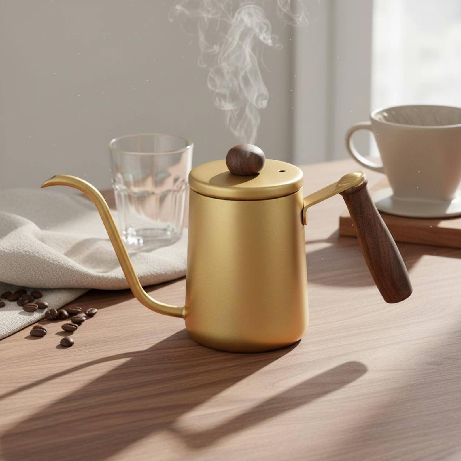 Coffee Tea Pots - Japanse stijl koffiekan met houten handvat,