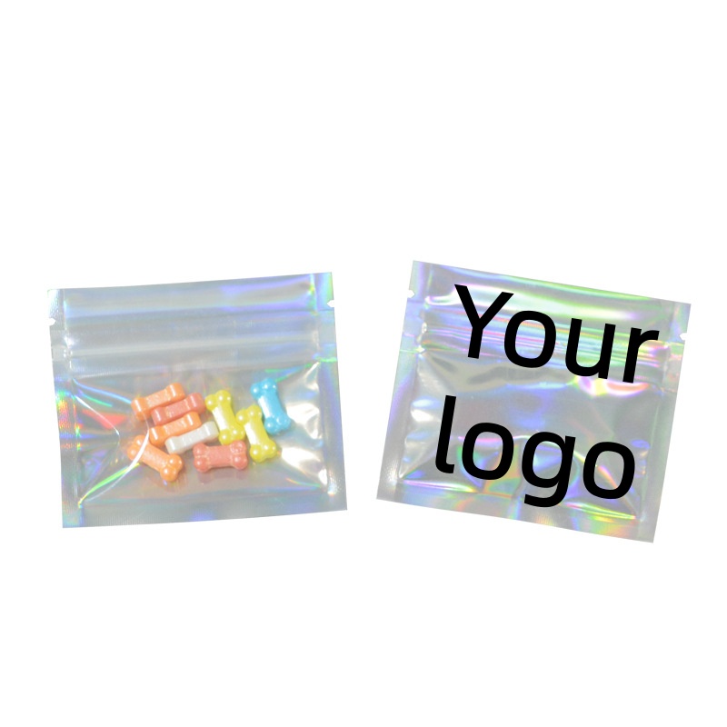 Coffee Tea Day - 100/500/1000PCS Hersluitbare Clear Hologram Ziplock Verpakking