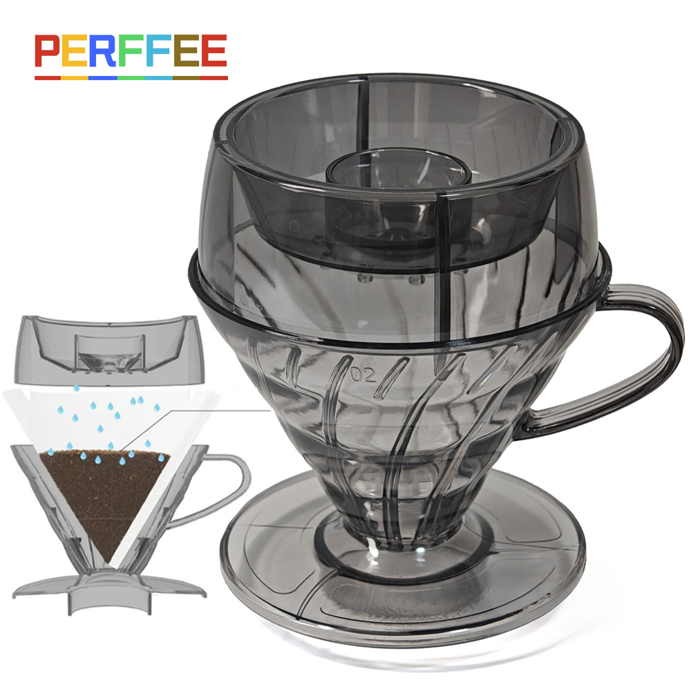 Coffee Dripper V60 - Koffiefilter Drip Douche V02 Koffiedruppelaar V-vorm