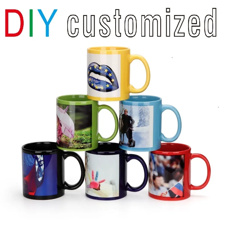Coffee Tea Photos - Black Cup DIY Logo keramische mok,