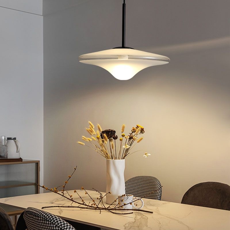 Switching Coffee To Tea - Nordic Minimalis Vliegende Schotel Glazen Hanglamp