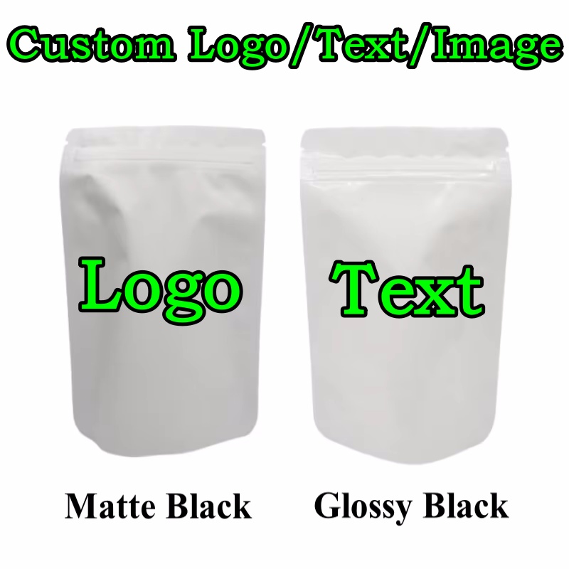 Coffee Tea Day - 100 STKS Stand-up Matte/Glanzend Wit Aluminiumfolie