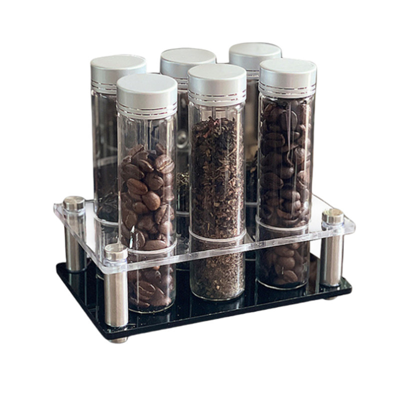 Coffee Tea Containers - Koffiebonen opslagcontainer Draagbare koffie opslagpot Displayrek