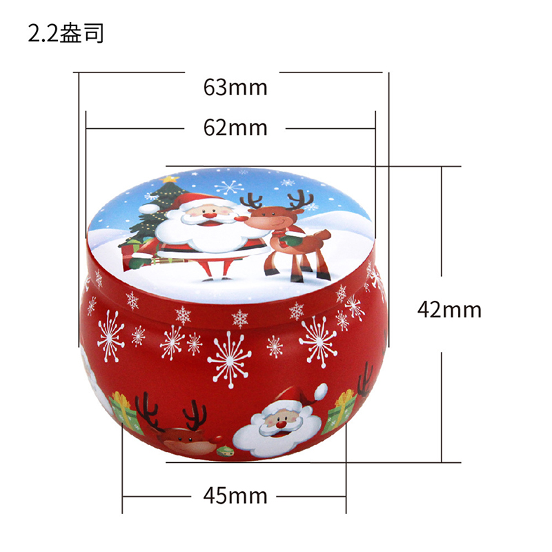 Mini Kerst Metalen Tin Potten  - Coffee Tea Containers recensie en prijs