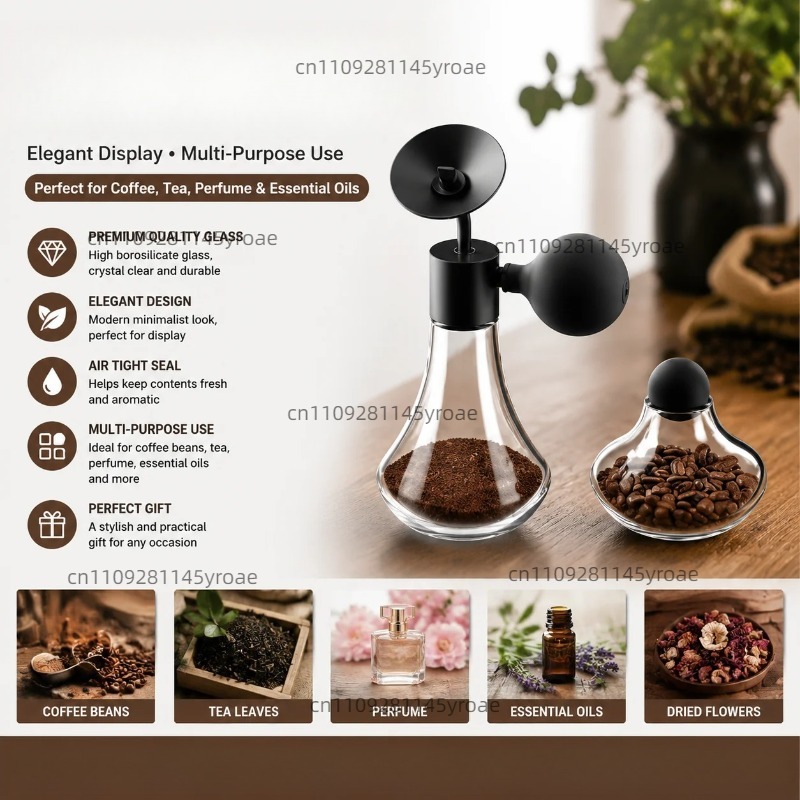Glazen aroma-monsterflesje voo - Coffee Tea & Espresso Appliances recensie en prijs