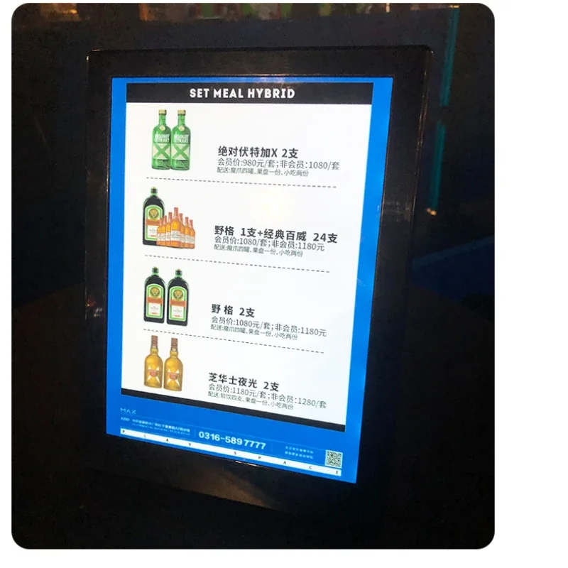 Verlichte Led Wijnkaart Displa - Coffee Tea Menu recensie en prijs