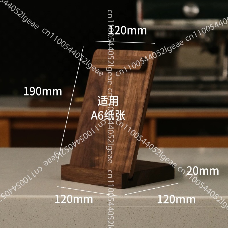 Zwartwalnoot houten displaykaa - Coffee Tea Menu recensie en prijs