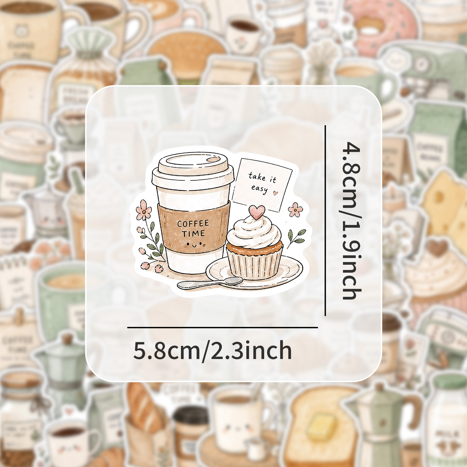 50-100 STUKS Koffietijdsticker - Coffee Tea Journal recensie en prijs
