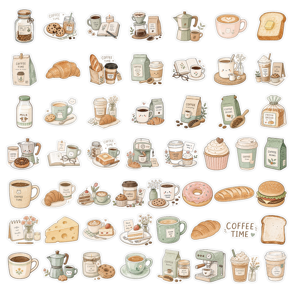 50-100 STUKS Koffietijdsticker - Coffee Tea Journal recensie en prijs