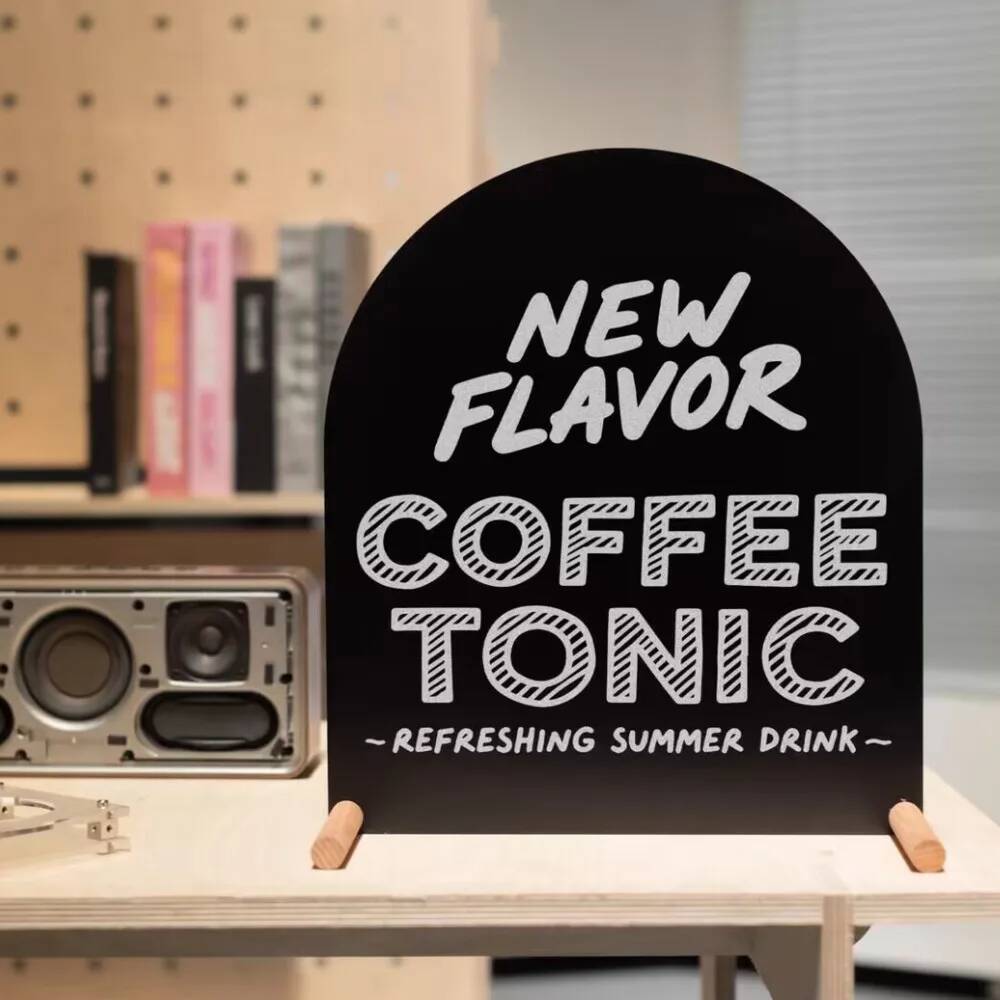 Metalen handgeschilderde menus - Coffee Tea Menu recensie en prijs