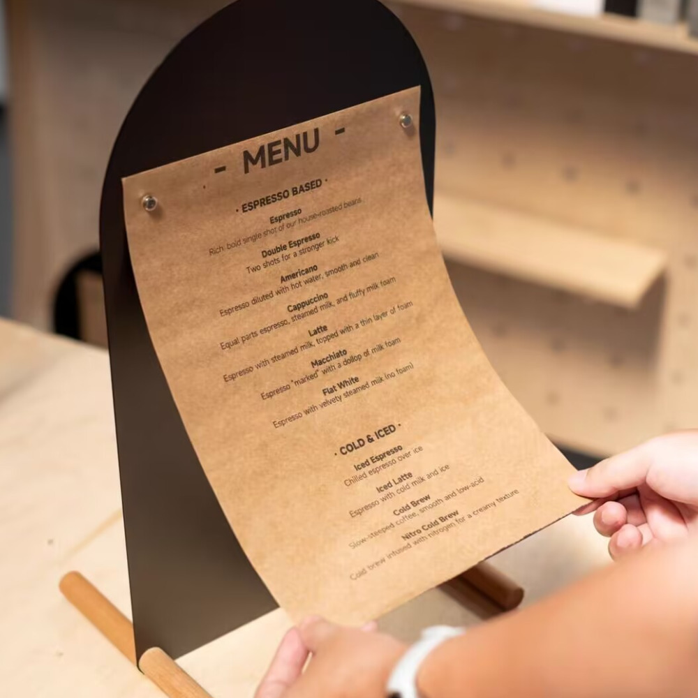 1 STKS A4 Metalen Handgeschild - Coffee Tea Menu recensie en prijs