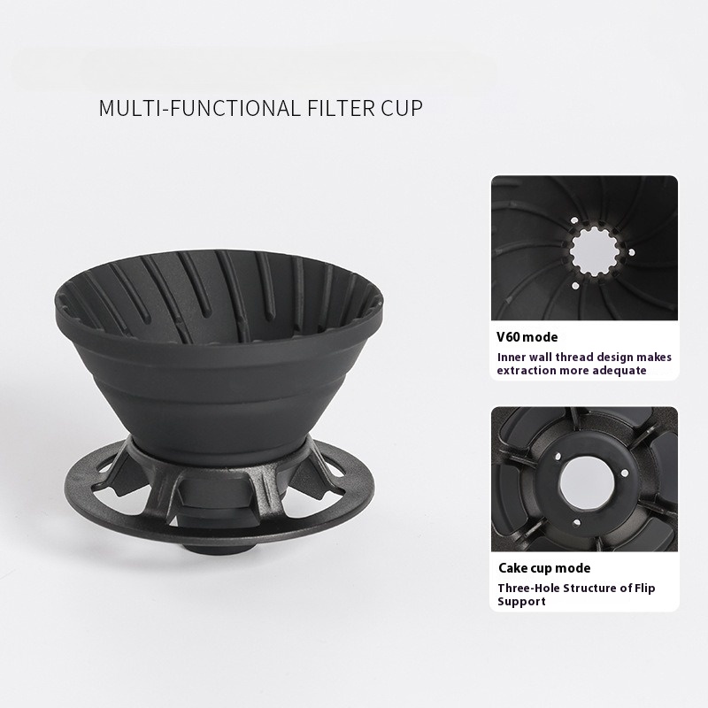 Draagbare opvouwbare siliconen - Coffee Dripper V60 recensie en prijs