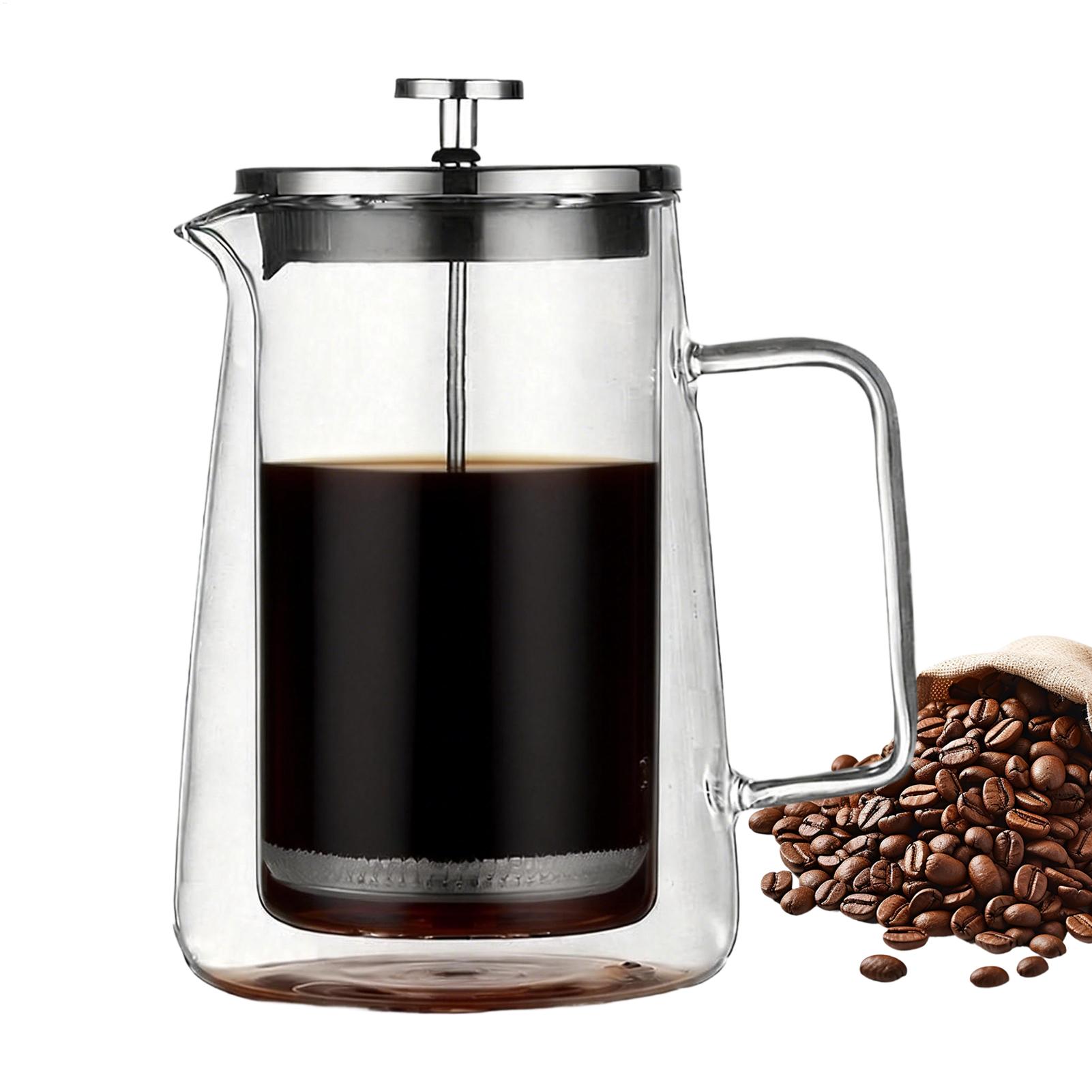 Koffiepersen Glas Roestvrij st - Coffee And Tea Glass recensie en prijs