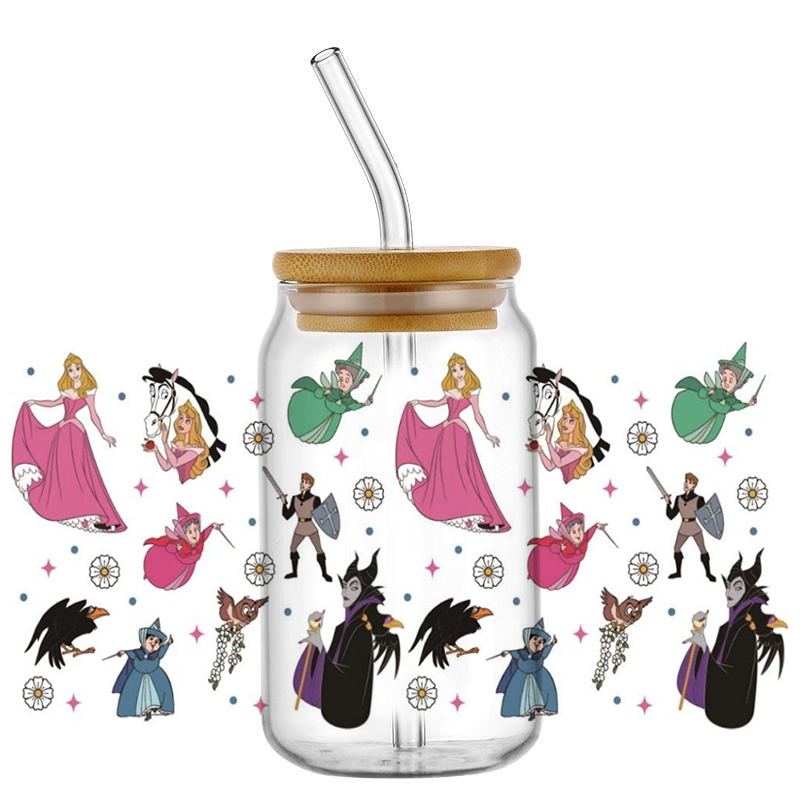 Mooie Aurora en heksenpatroon  - Coffee And Tea Glass recensie en prijs