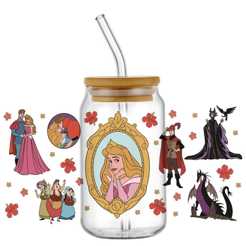 Mooie Aurora en heksenpatroon  - Coffee And Tea Glass recensie en prijs