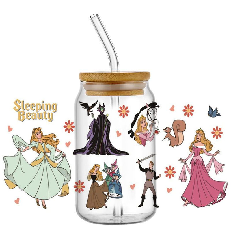 Mooie Aurora en heksenpatroon  - Coffee And Tea Glass recensie en prijs