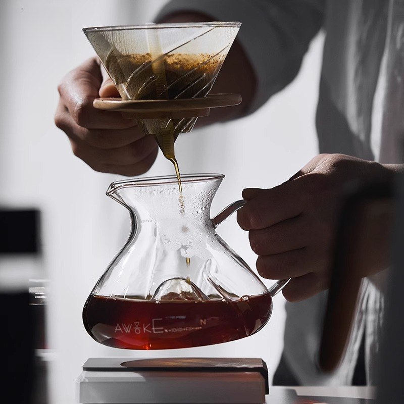 Glazen koffiekan met V60-dripp - Coffee Dripper V60 recensie en prijs
