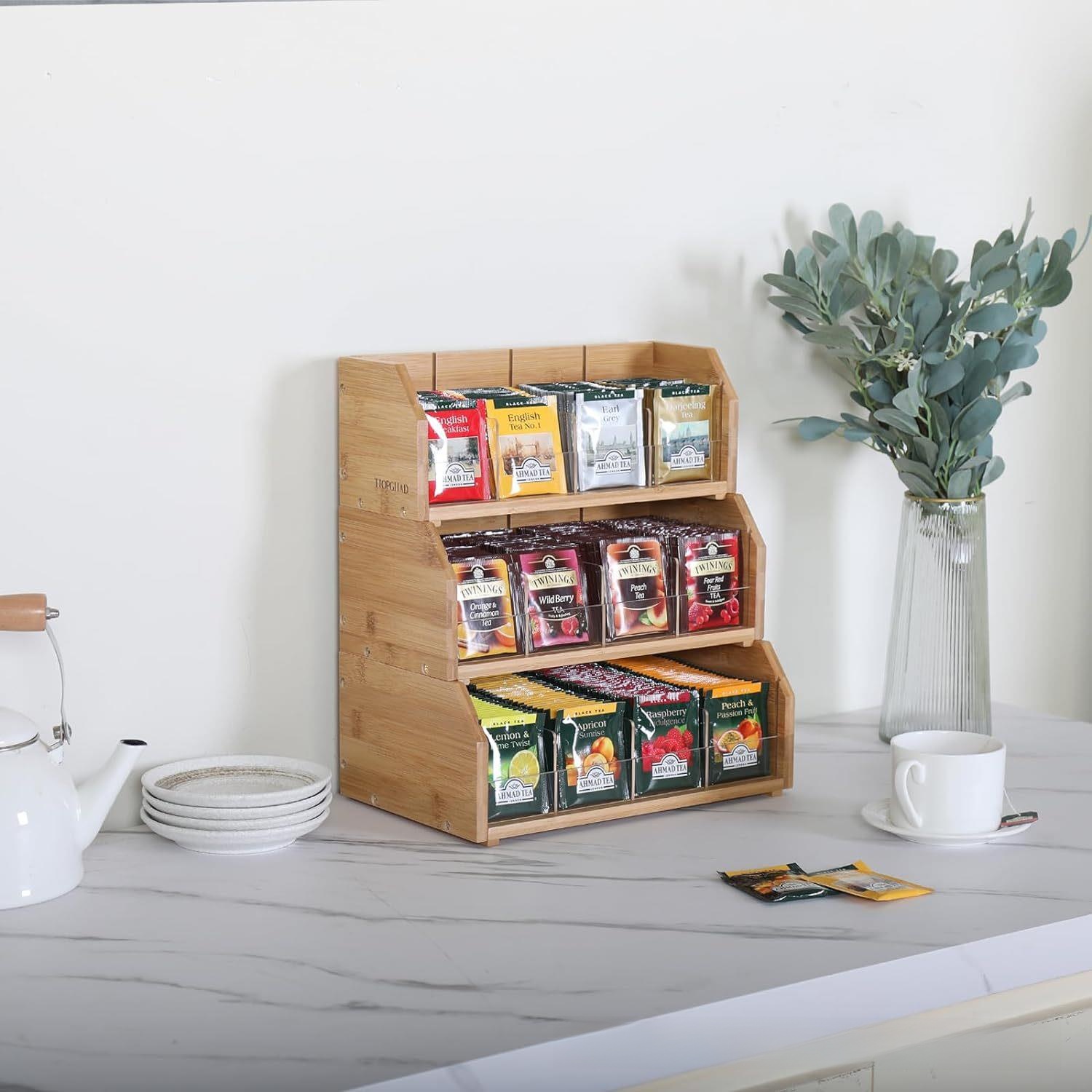 Bamboe theezakjes opbergdoos D - Coffee Tea Bags recensie en prijs