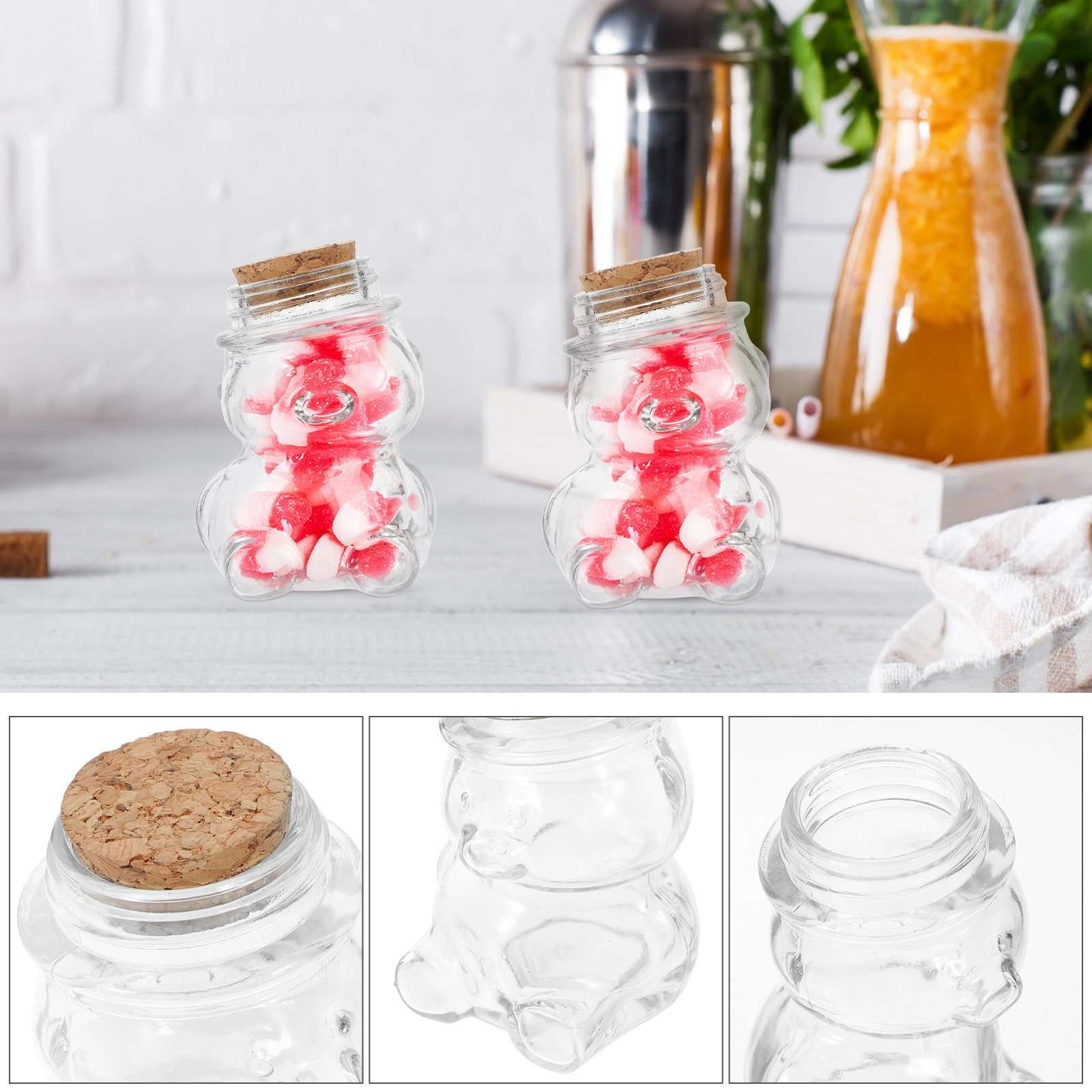 4-delige glazen snoepkruikense - Coffee And Tea Glass recensie en prijs