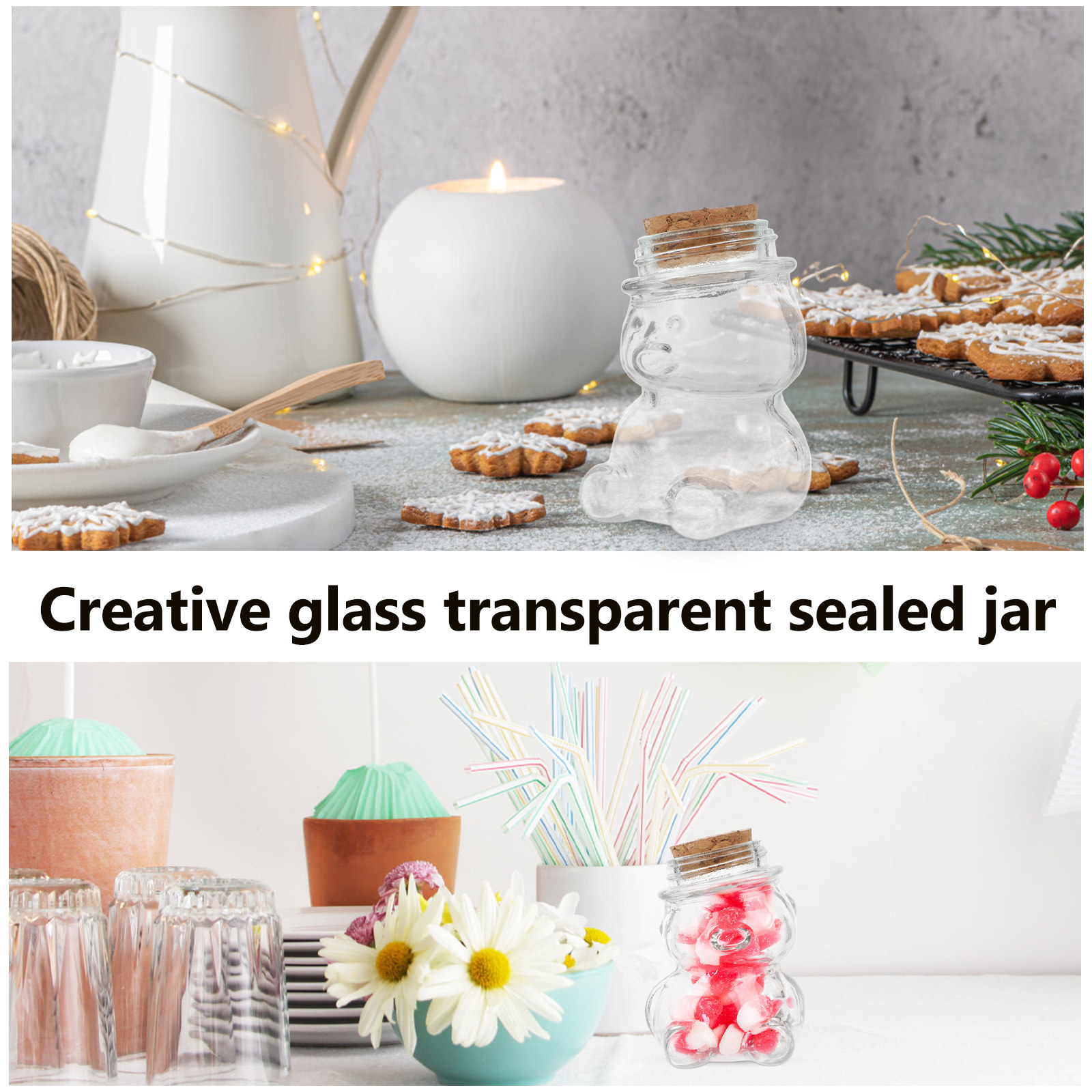 4-delige glazen snoepkruikense - Coffee And Tea Glass recensie en prijs