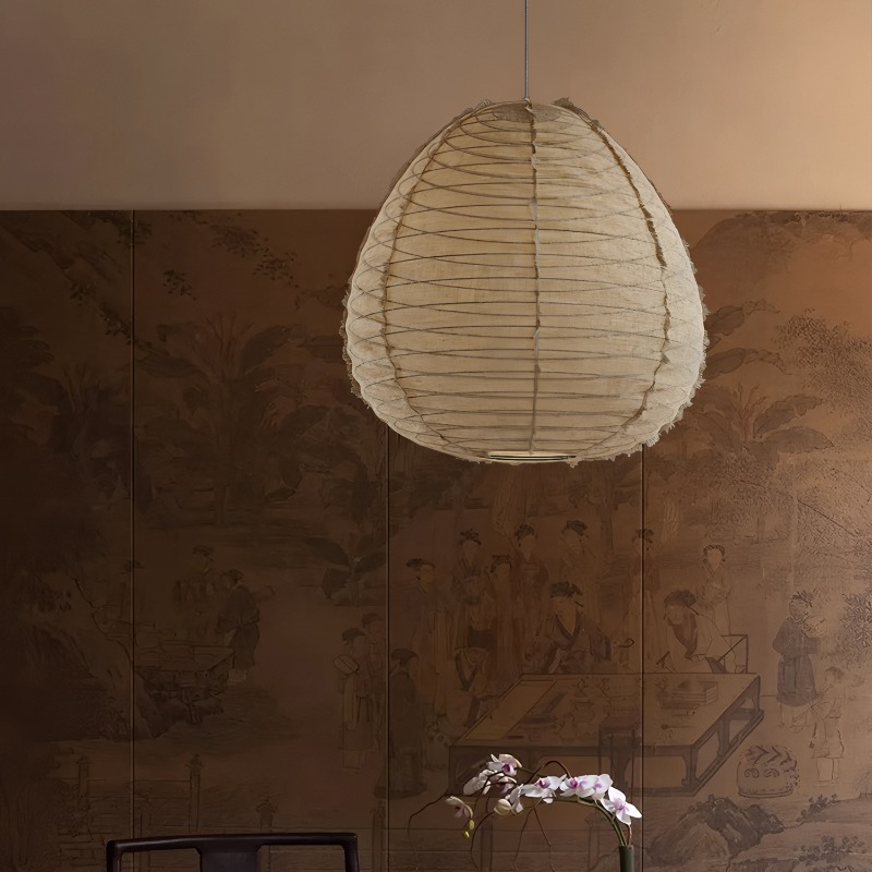 Japanse metalen doek hanglampe - Switching Coffee To Tea recensie en prijs