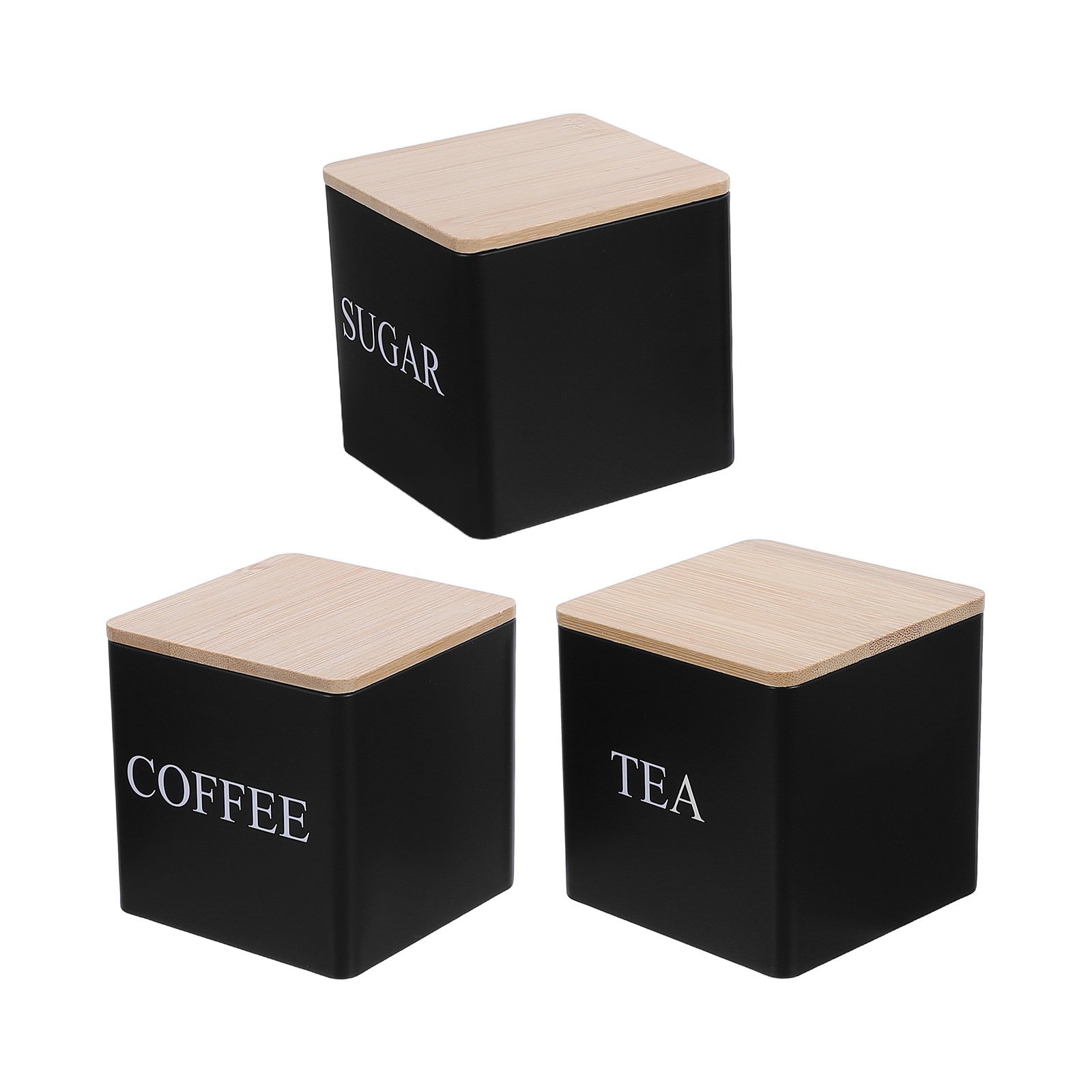 3-delige metalen thee-, koffie - Coffee Tea Containers recensie en prijs