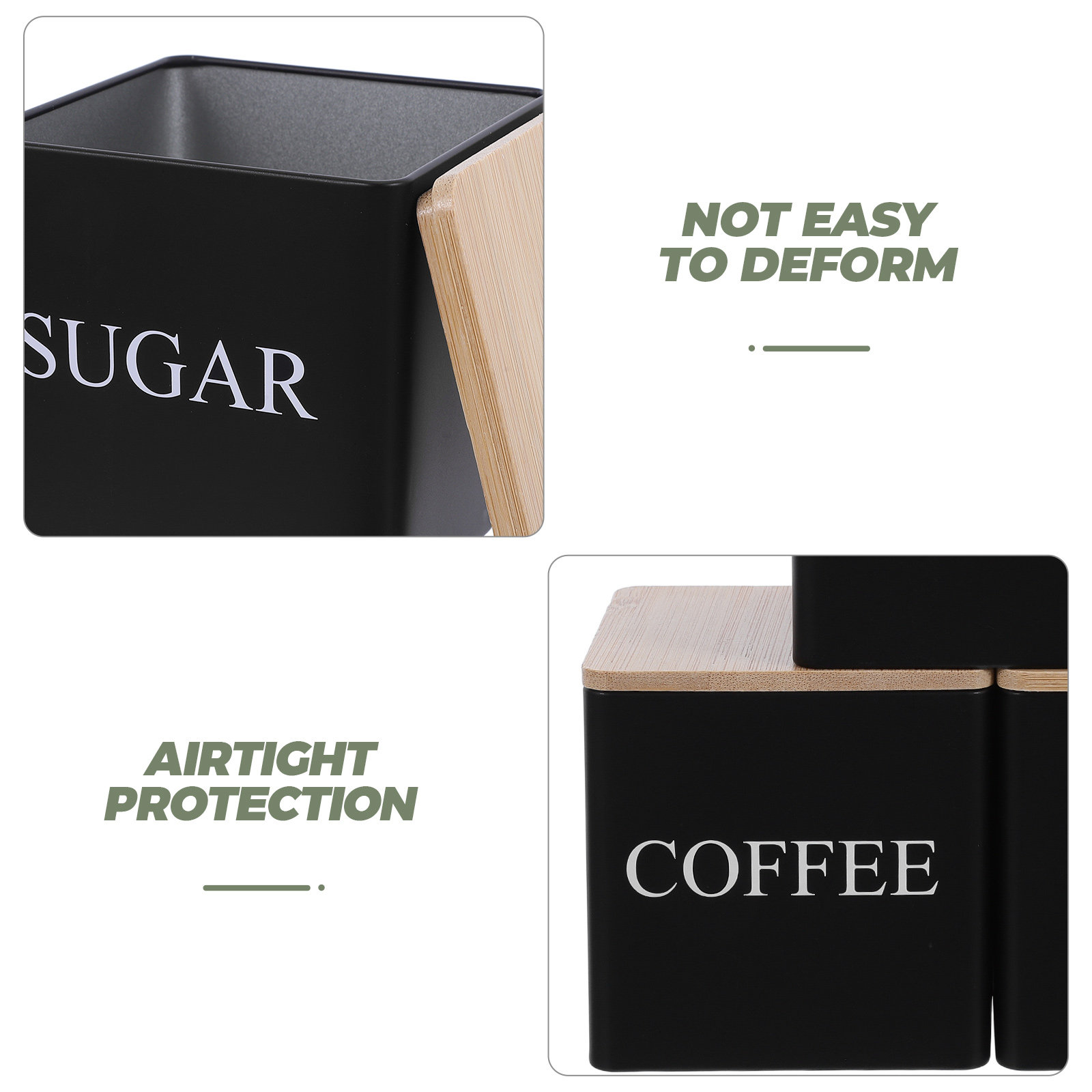 3-delige metalen thee-, koffie - Coffee Tea Containers recensie en prijs